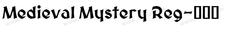 Medieval Mystery Reg字体转换